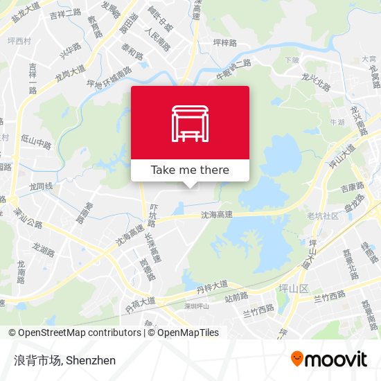 浪背市场 map