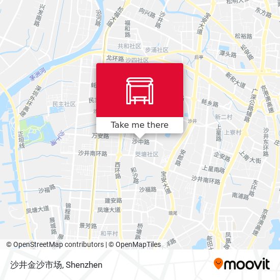 沙井金沙市场 map