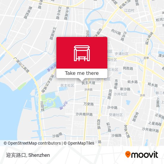 迎宾路口 map