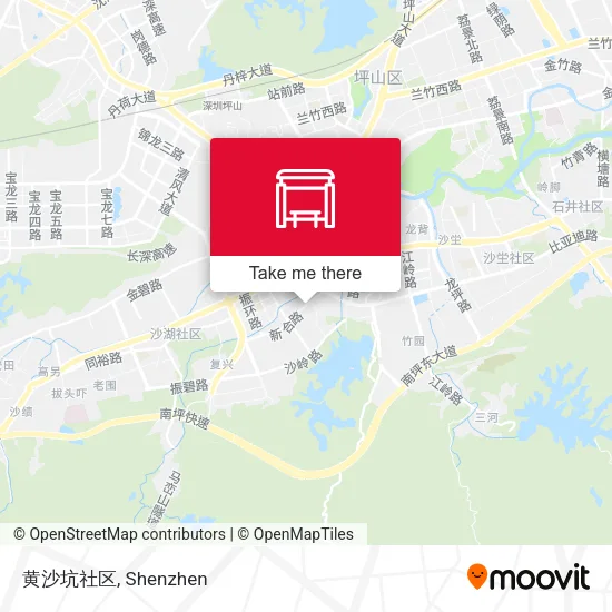 黄沙坑社区 map