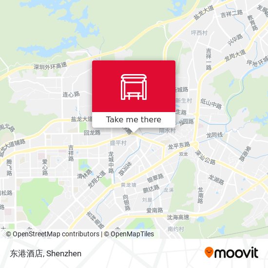 东港酒店 map