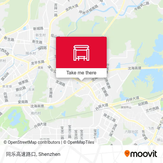 同乐高速路口 map