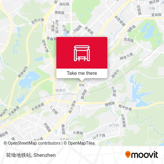 荷坳地铁站 map
