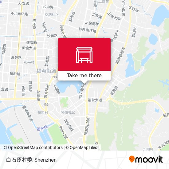 白石厦村委 map