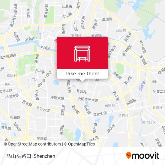 马山头路口 map
