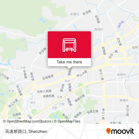 高速桥路口 map