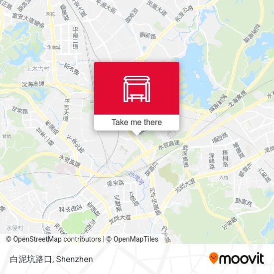 白泥坑路口 map