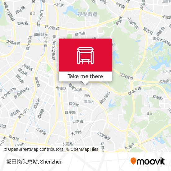 坂田岗头总站 map