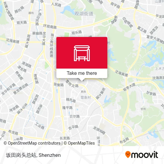 坂田岗头总站 map