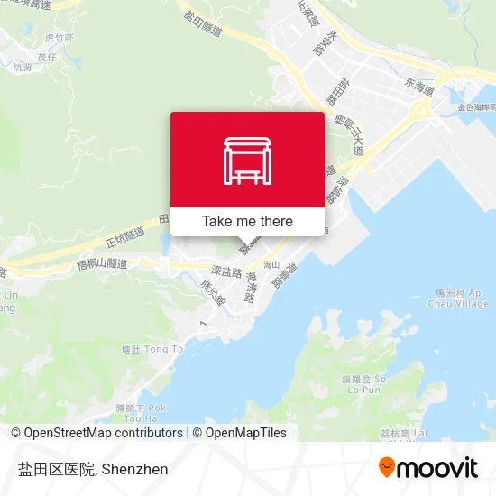 盐田区医院 map