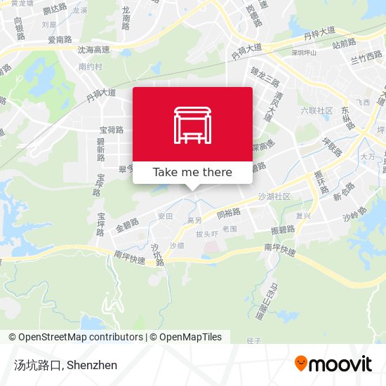 汤坑路口 map