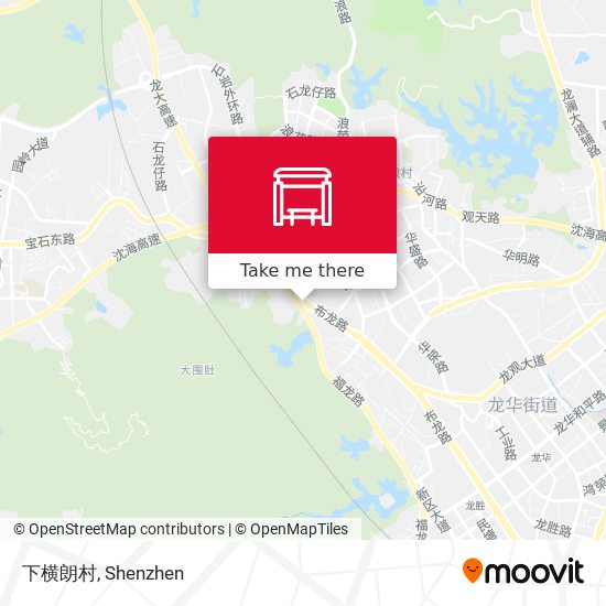 下横朗村 map