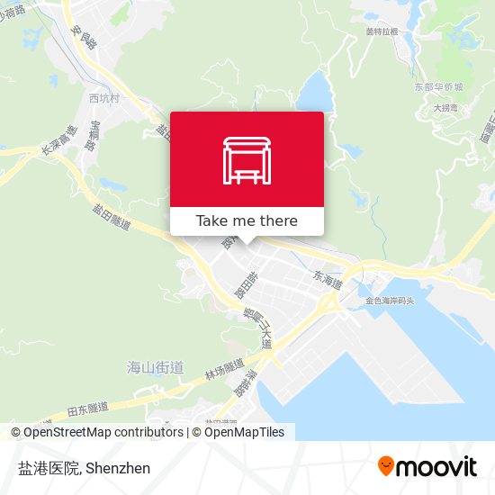 盐港医院 map