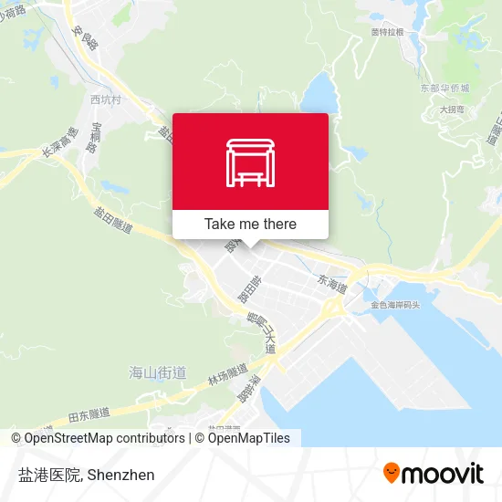盐港医院 map