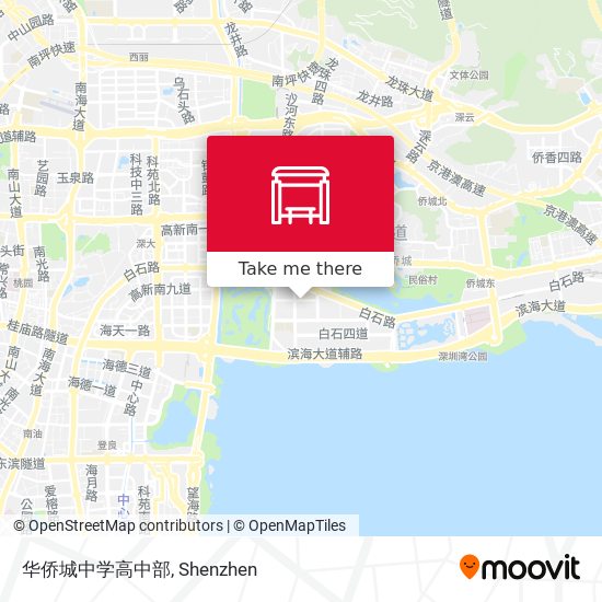 华侨城中学高中部 map