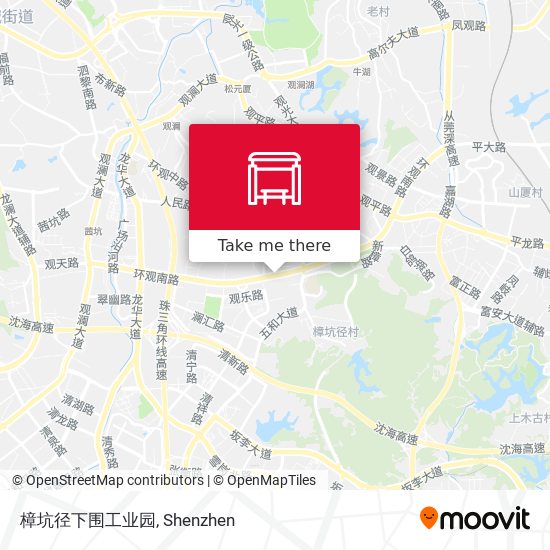 樟坑径下围工业园 map