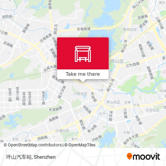 坪山汽车站 map