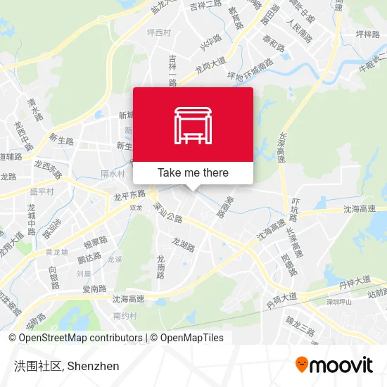 洪围社区 map