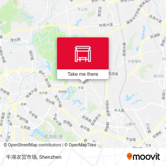牛湖农贸市场 map