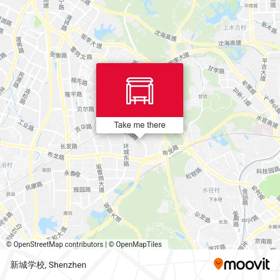 新城学校 map