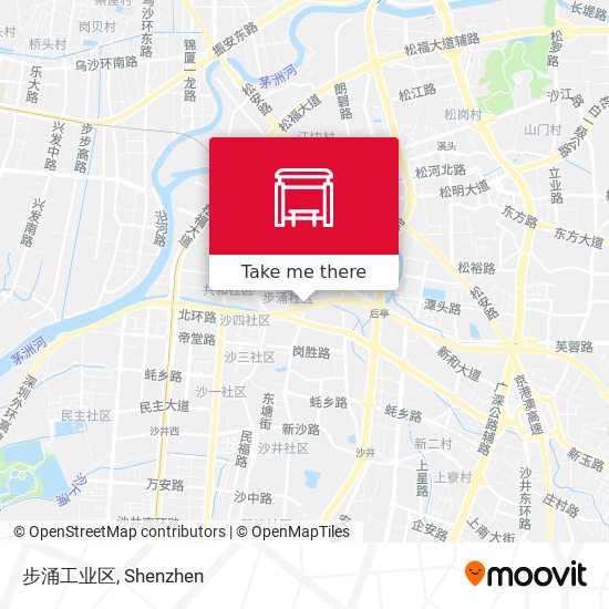 步涌工业区 map