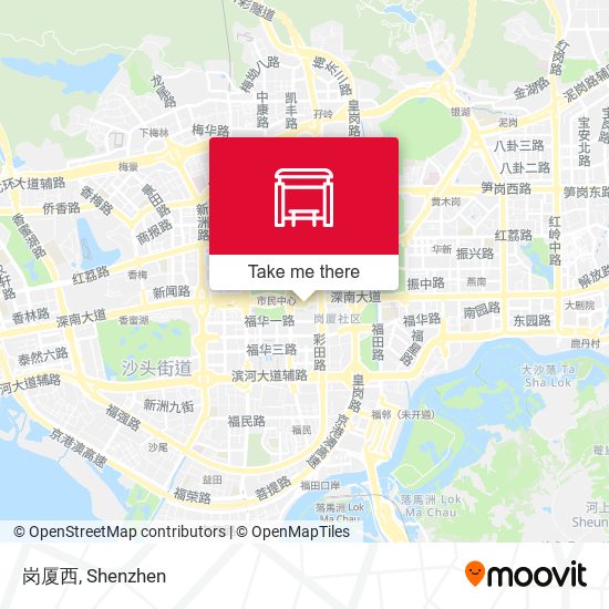 岗厦西 map