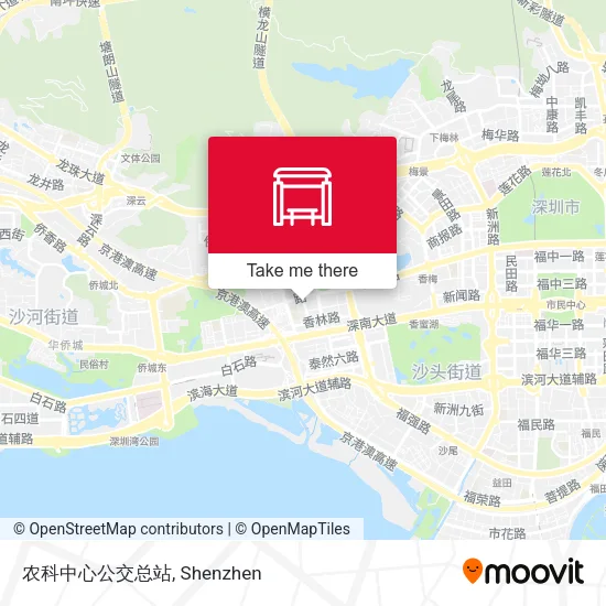 农科中心公交总站 map
