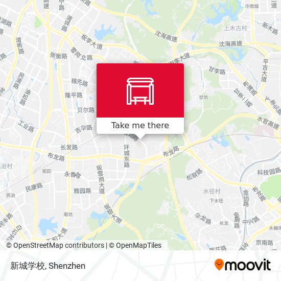 新城学校 map