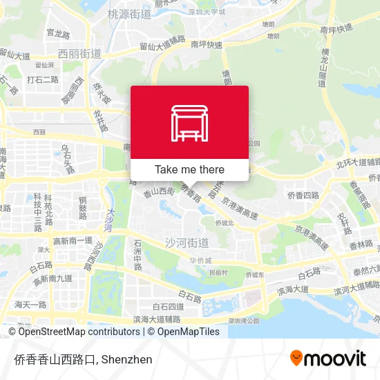 侨香香山西路口 map