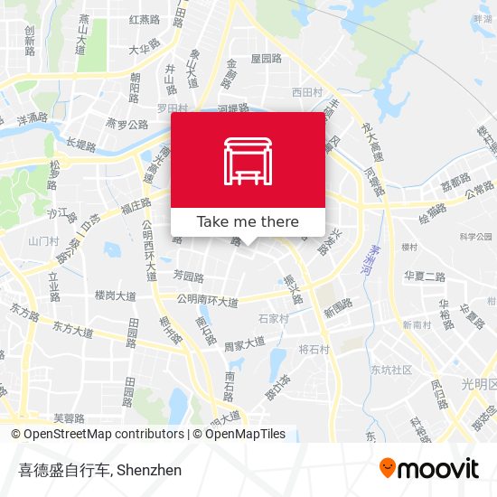 喜德盛自行车 map