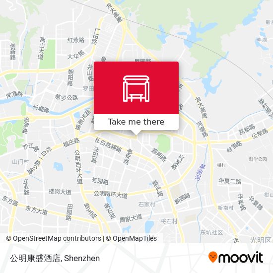 公明康盛酒店 map