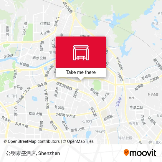 公明康盛酒店 map