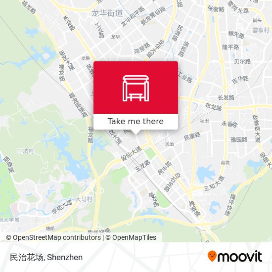 民治花场 map