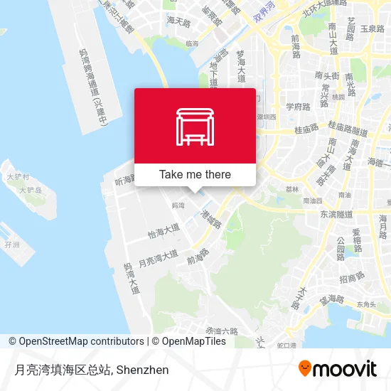 月亮湾填海区总站 map