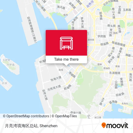 月亮湾填海区总站 map