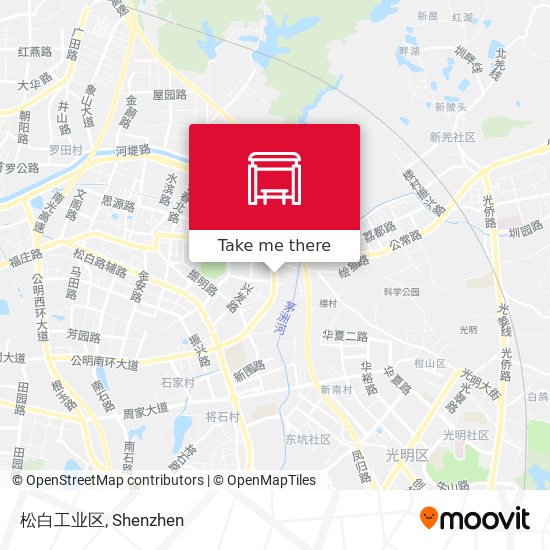 松白工业区 map