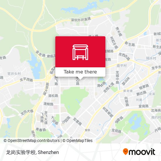 龙岗实验学校 map