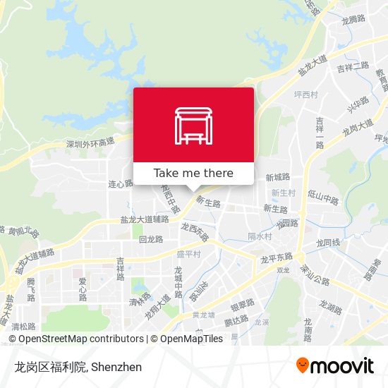龙岗区福利院 map