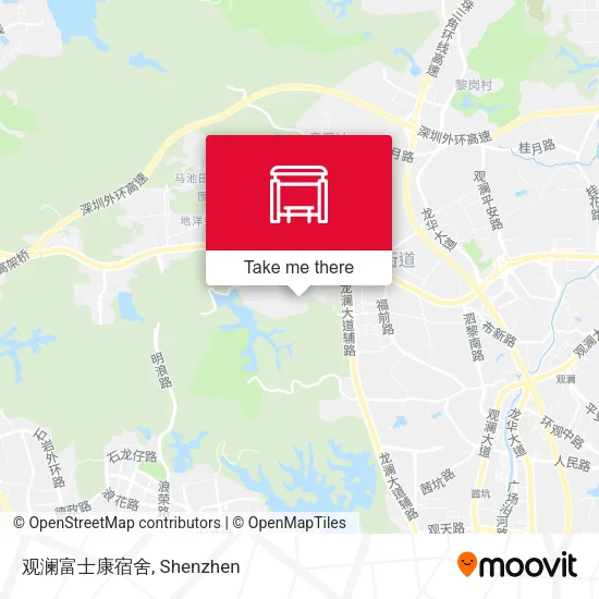 观澜富士康宿舍 map