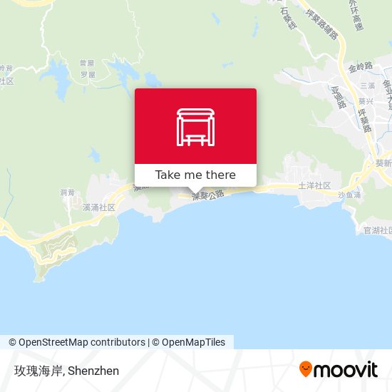 玫瑰海岸 map