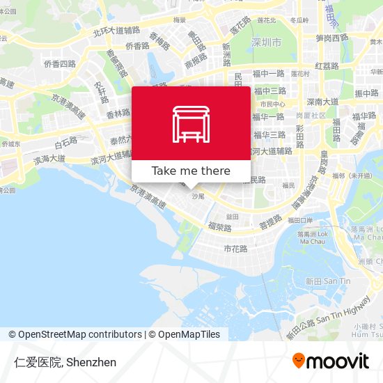 仁爱医院 map