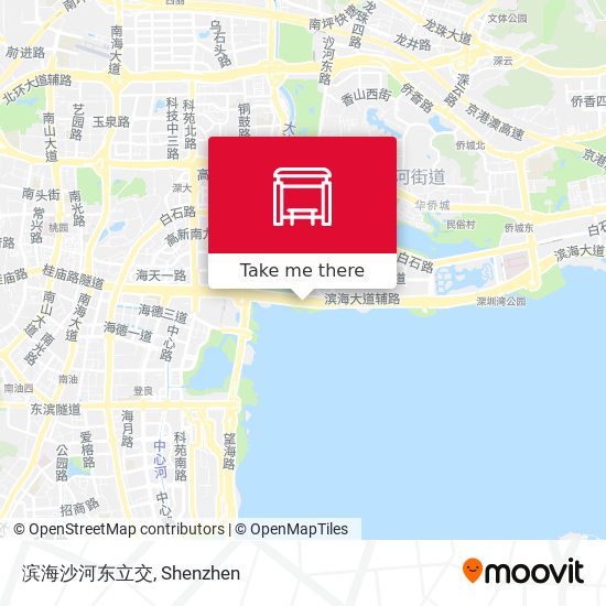 滨海沙河东立交 map