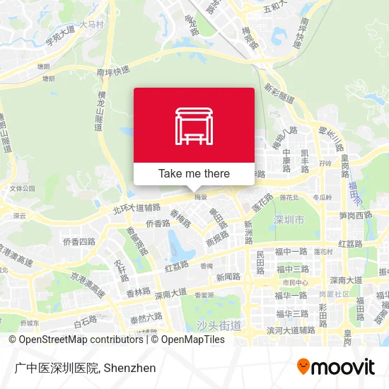 广中医深圳医院 map