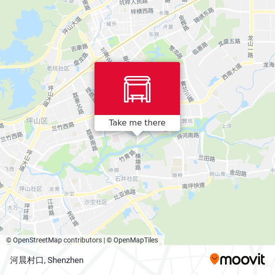 河晨村口 map