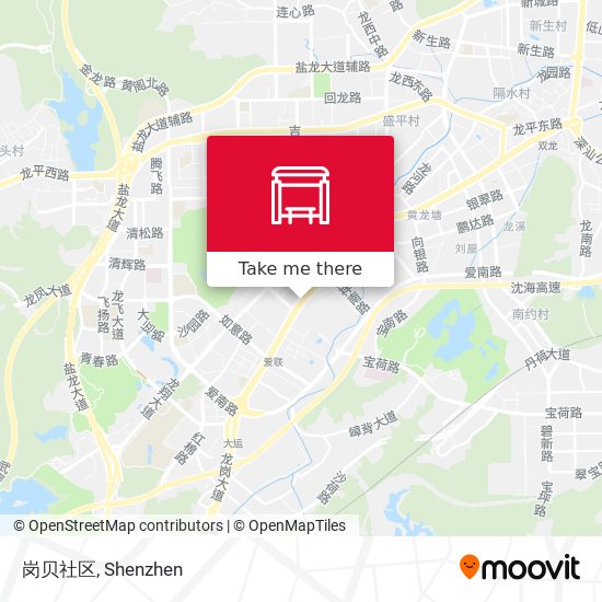 岗贝社区 map