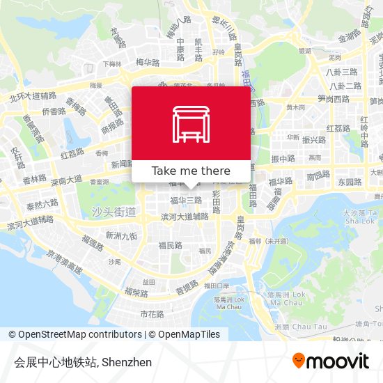 会展中心地铁站 map