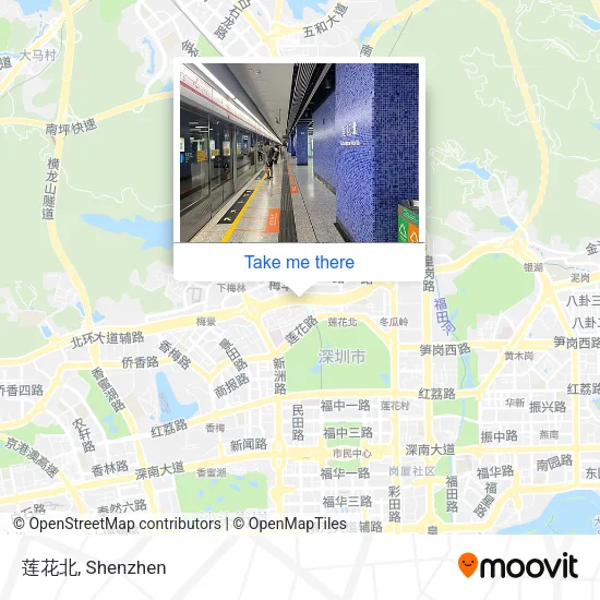 莲花北 map