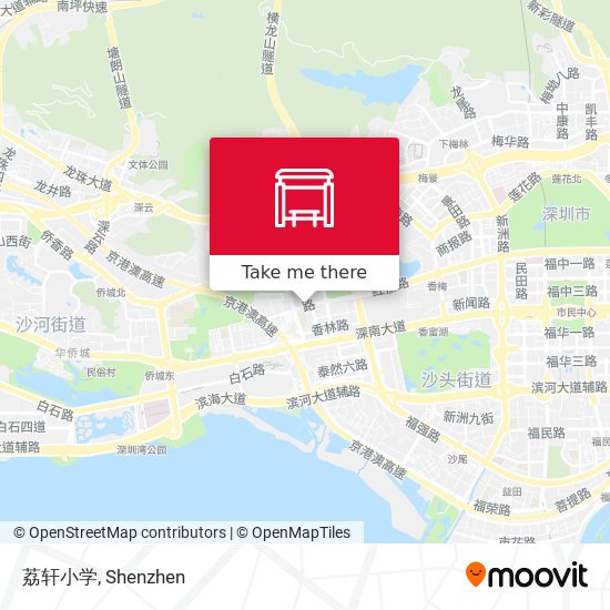 荔轩小学 map