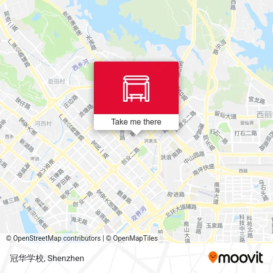 冠华学校 map