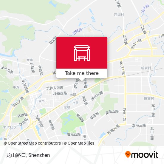 龙山路口 map
